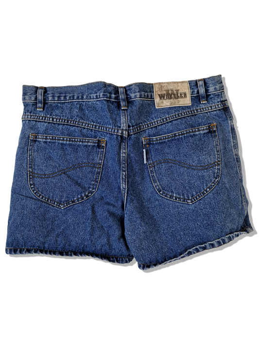 Vintage Wheeler Jeansshorts Fade Out Dunkelblau (40)