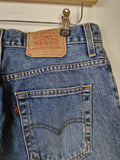 Vintage Levis Jeansshorts 616 04 Dunkelblau W32 L32