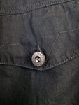 Vintage Versace Hemd Made In Italy Grau Schwarz XL