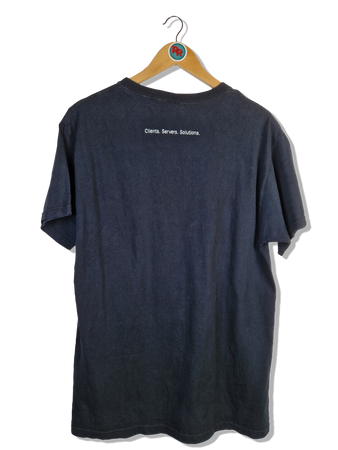 Vintage Fruit Of The Loom Shirt Microsoft "Clients, Servers, Solutions" L