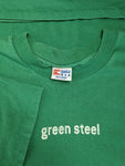 Vintage Eagle USA Shirt "Green Steel" Single Stitched Made In USA Grün 3XL