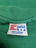 Vintage Eagle USA Shirt "Green Steel" Single Stitched Made In USA Grün 3XL