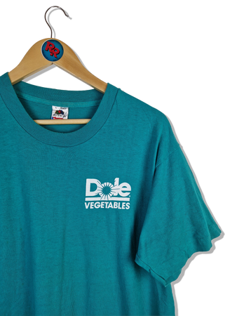 Vintage Fruit Of The Loom Shirt Dole Vegetables Made In USA Single Stitched L