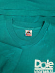 Vintage Fruit Of The Loom Shirt Dole Vegetables Made In USA Single Stitched L