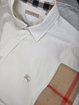 Burberry Business Hemd Casual Nova Check Weiß XXL