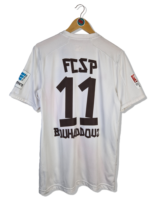 Under Armour Trikot FC ST. Pauli 2016-17 Auswärts #11 Aziz Bouhaddouz Congstar Weiß M