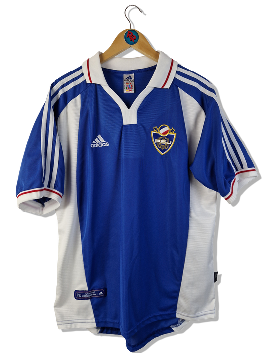 Vintage Adidas Trikot Jugoslawien Home 2000 Weiß Blau M