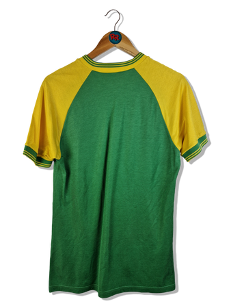 Vintage Erima Trikot 80s Brasilien Farben Made In West Germany Grün Gelb M