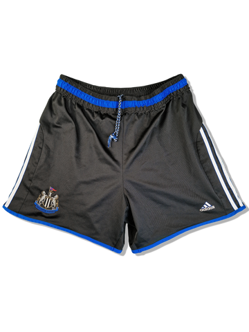 Vintage Adidas Shorts New Castle United 1999 Made In England Schwarz Blau XL