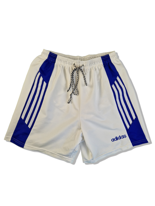 Vintage Adidas Shorts Made In England Basic Weiß Blau (D6) M-L