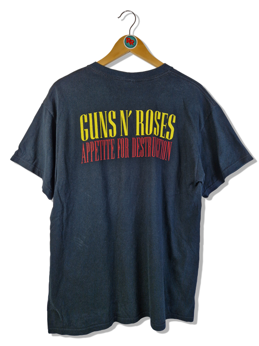 Gildan Shirt Guns N' Roses Appetite For Destruction Schwarz L