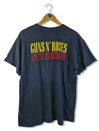 Gildan Shirt Guns N' Roses Appetite For Destruction Schwarz L