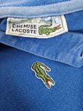 Vintage Lacoste Polo Langarm Made In France Blau (5) M-L