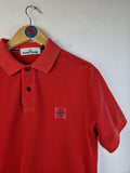 Stone Island Poloshirt Slim Fit Basic Rot M