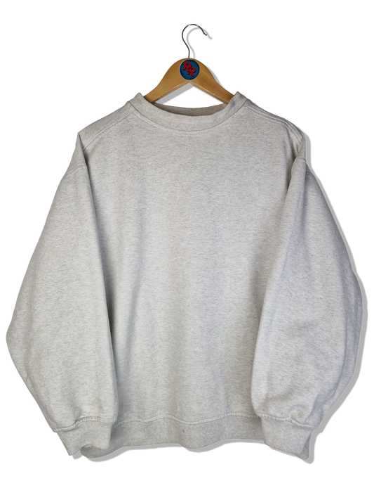 Vintage Abrams Sweater Stehkragen Basic Grau M