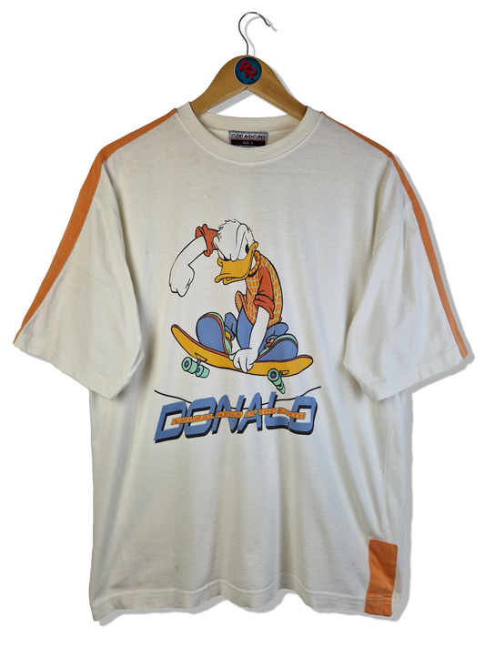 Vintage Disney Shirt "Thats Donald" Skater Studio Adventures Beige/Weiß S-M