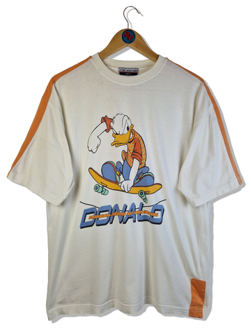 Vintage Disney Shirt "Thats Donald" Skater Studio Adventures Beige/Weiß S-M