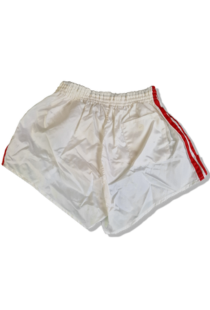 Rare! Vintage Adidas Shorts 80s Glanz Sprinter Made In West Germany Weiß Rot D7 L