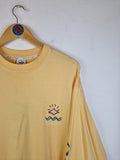 Vintage One Eye Longsleeve "One World, Oneye, Mauritius" Gelb XXL