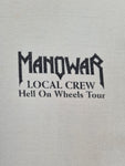 Rare! Vintage Redwood Shirt Manowar "Hell On Wheels"- Tour 1996/97 Local Crew Weiß XL