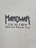 Rare! Vintage Redwood Shirt Manowar "Hell On Wheels"- Tour 1996/97 Local Crew Weiß XL