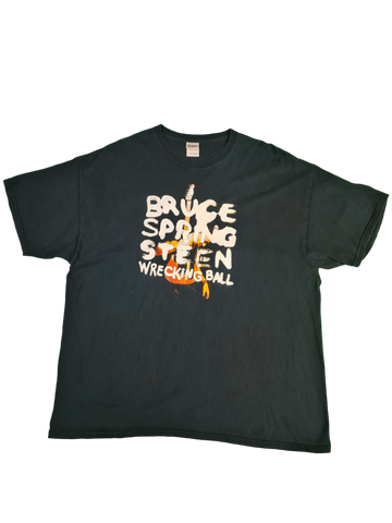 Gildan Shirt Bruce Springsteen "Wrecking Ball" Tour 2013 Schwarz XXL