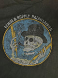 Ralph Lauren Shirt Smoking Skull Schwarz Grau M