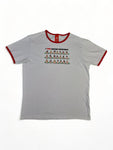 Fiver Ringer-Shirt "Anatomy Department" Weiß Rot M-L