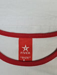 Fiver Ringer-Shirt "Anatomy Department" Weiß Rot M-L