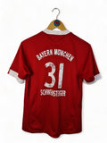 Adidas Fußballtrikot Bayern 2009-2010 Home Schweinsteiger #31 Rot Weiß M