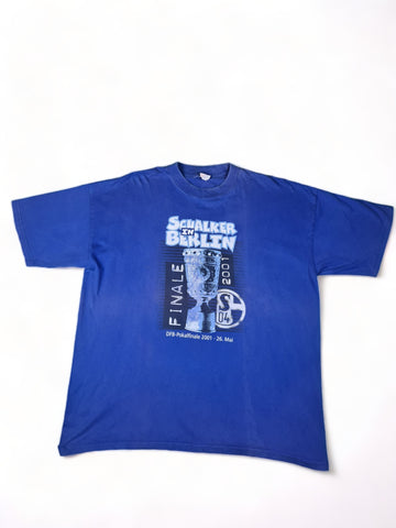 Jts Shirt Schalke 04 Pokalsieger 2001 Blau XXL