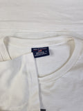 Vintage Polo Sport Shirt By Ralph Lauren USA Flag Made In USA Single Stitched Weiß M