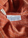 Vintage Ralph Lauren Flanellhemd Herbstlich Kariert Orange Rot (16) M-L