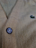 Rare! Vintage Lacoste By Izod Cardigan 80s Made In USA Zitronen Gelb M