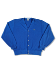 Rare! Vintage Lacoste By Izod Cardigan 80s Made In USA Blau M-L