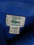 Rare! Vintage Lacoste By Izod Cardigan 80s Made In USA Blau M-L