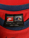 Nike Ringer Shirt "NY" Cooperstone Collection Baseball Middle Swoosh Rot M