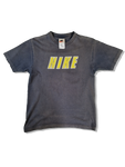 Vintage Nike Shirt Spellout Faded Dunkelblau (Kindergröße L) S-M