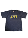 Vintage Nike Shirt Spellout Made In Hungary Usedlook Faded Dunkelblau L