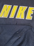 Vintage Nike Shirt Spellout Made In Hungary Usedlook Faded Dunkelblau L