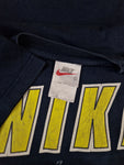 Vintage Nike Shirt Spellout Made In Hungary Usedlook Faded Dunkelblau L