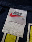 Vintage Nike Shirt Spellout Made In Hungary Usedlook Faded Dunkelblau L