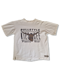 Vintage Magnet Streetwear Shirt "Bullstyle Plastic Wear" Chiemsee Bootleg Weiß M