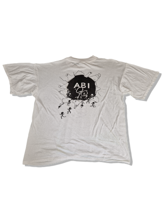 Vintage  Abi Shirt Abitur 1990 Weiß XL