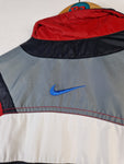 Vintage Nike Sportjacke Spellout Embroidery Back Hit Schwarz Rot L