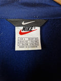 Vintage Nike Sportjacke Big Embroidery Spellout Blau Rot L