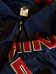 Vintage Nike Sportjacke Big Embroidery Spellout Blau Rot L