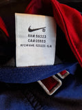 Vintage Nike Sportjacke Big Embroidery Spellout Blau Rot L