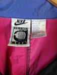 Rare! Vintage Nike Sportjacke Andre Agassi Challenge Court Umgenäht Schwarz Rosa (Boys XL) S-M