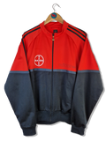 Adidas Sportjacke Originales Firebird "Bayer" Print 2005 Rot Schwarz L